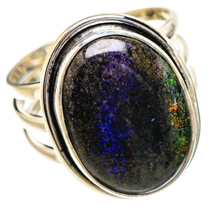 Andamooka Opal Rings handcrafted by Ana Silver Co - RING131805 - Photo 2