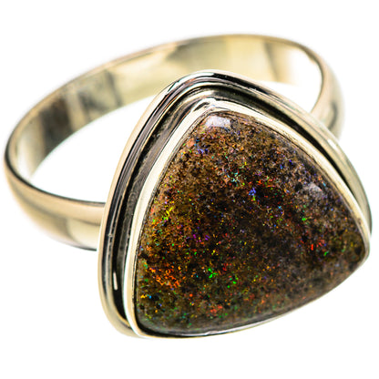 Andamooka Opal Rings handcrafted by Ana Silver Co - RING131806 - Photo 2