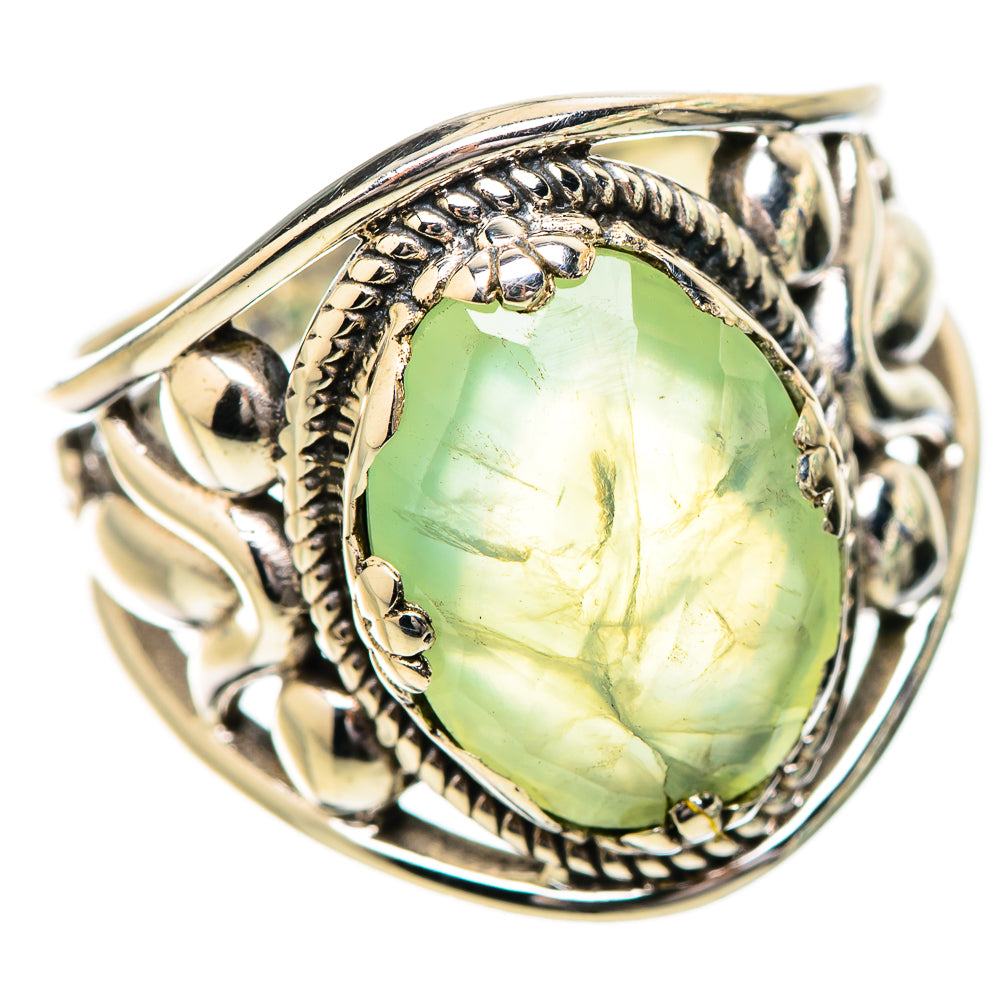 Prehnite Rings handcrafted by Ana Silver Co - RING131811 - Photo 2