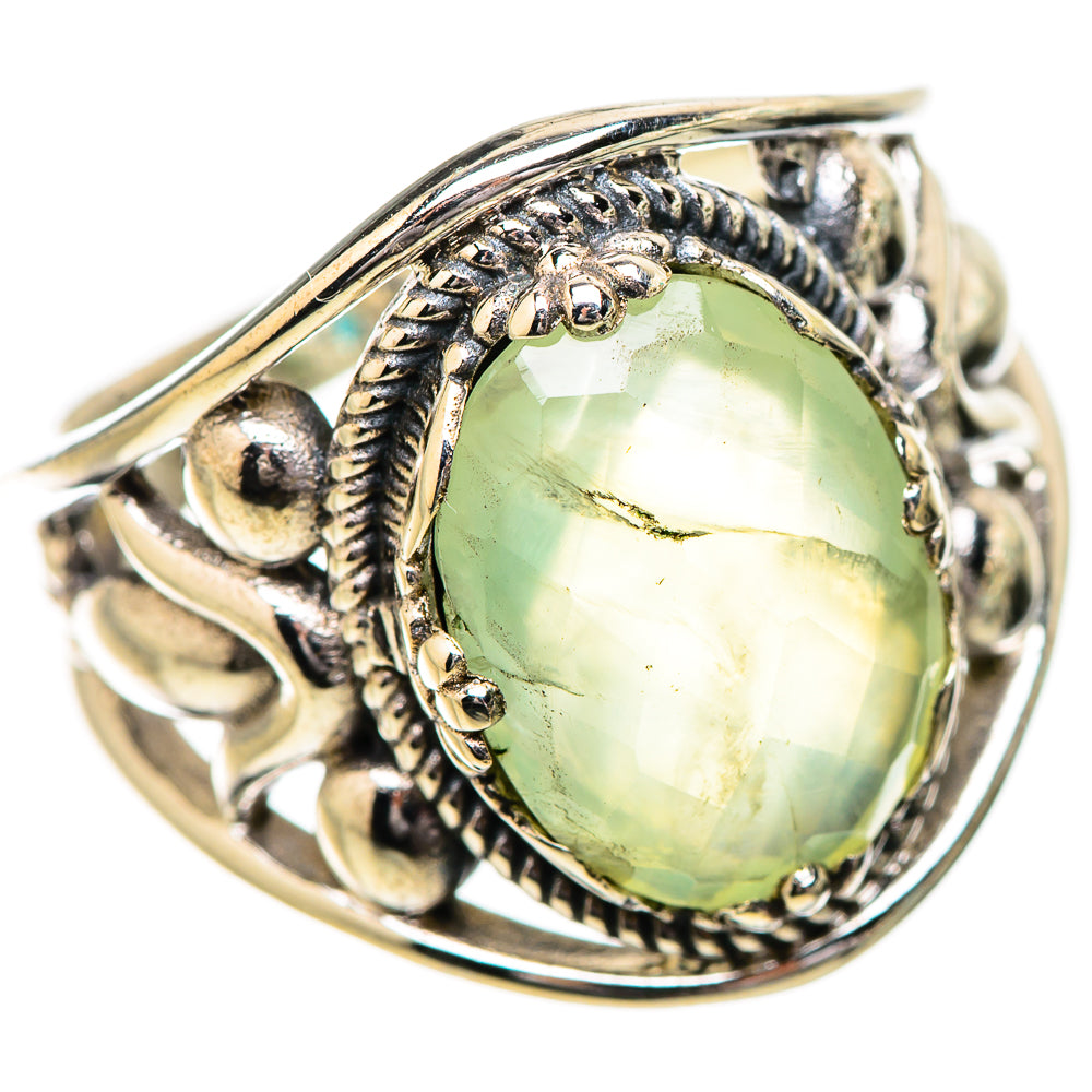 Prehnite Rings handcrafted by Ana Silver Co - RING131822 - Photo 2