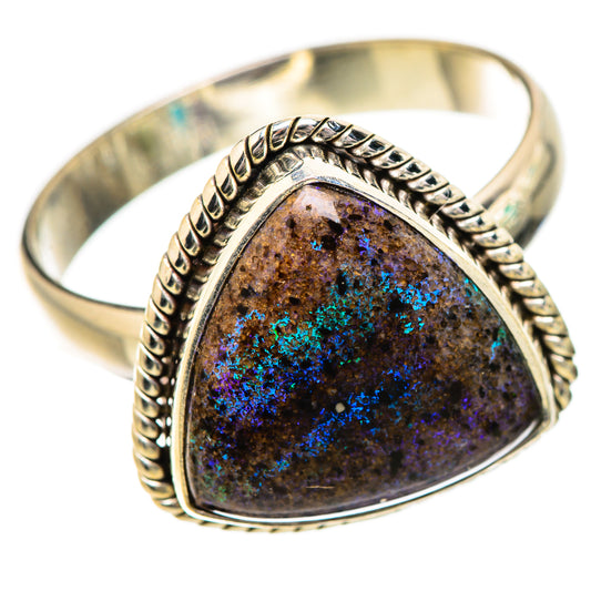 Andamooka Opal Rings handcrafted by Ana Silver Co - RING131828 - Photo 2