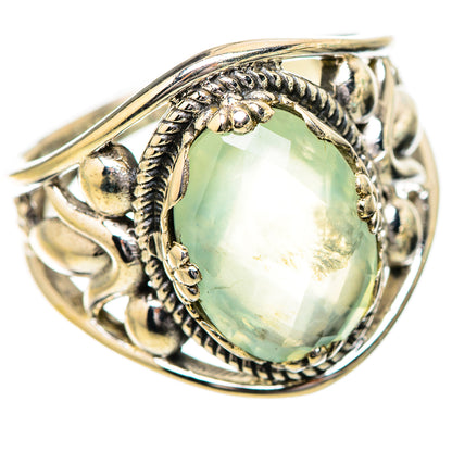 Prehnite Rings handcrafted by Ana Silver Co - RING131831 - Photo 2