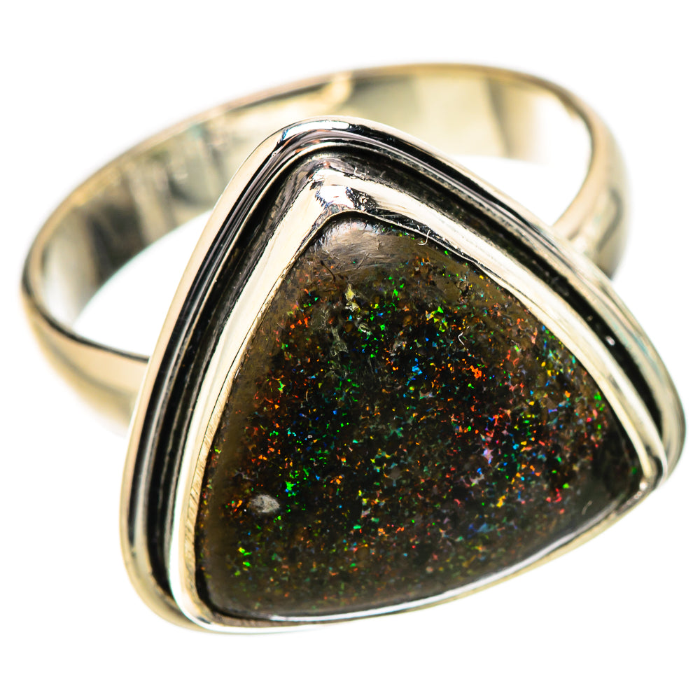 Andamooka Opal Rings handcrafted by Ana Silver Co - RING131836 - Photo 2