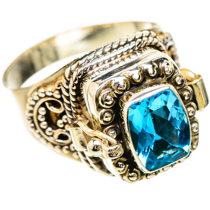 Swiss Blue Topaz Rings handcrafted by Ana Silver Co - RING131840 - Photo 2
