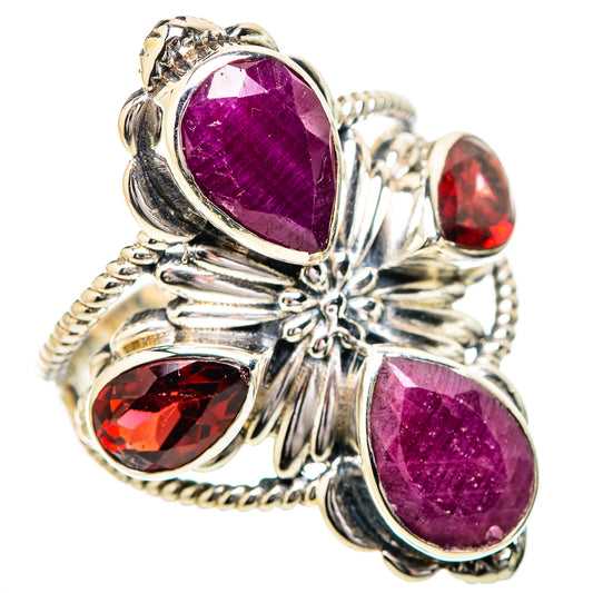 Ruby Rings handcrafted by Ana Silver Co - RING131848 - Photo 2