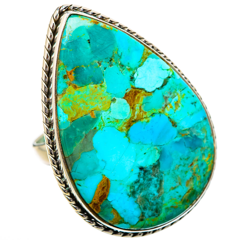 Chrysocolla Rings handcrafted by Ana Silver Co - RING131855 - Photo 2