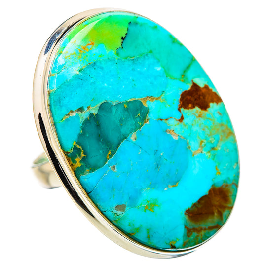 Chrysocolla Rings handcrafted by Ana Silver Co - RING131858 - Photo 2