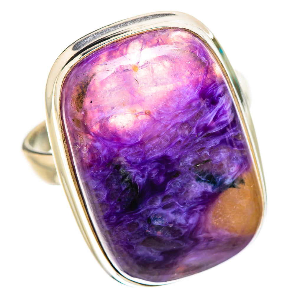Charoite Rings handcrafted by Ana Silver Co - RING131865 - Photo 2