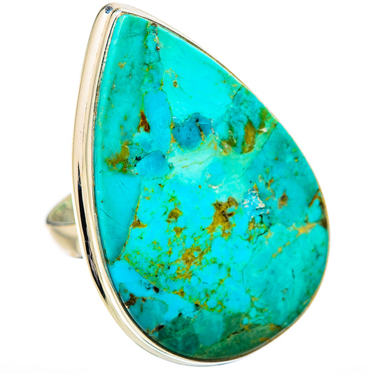 Chrysocolla Rings handcrafted by Ana Silver Co - RING131896 - Photo 2