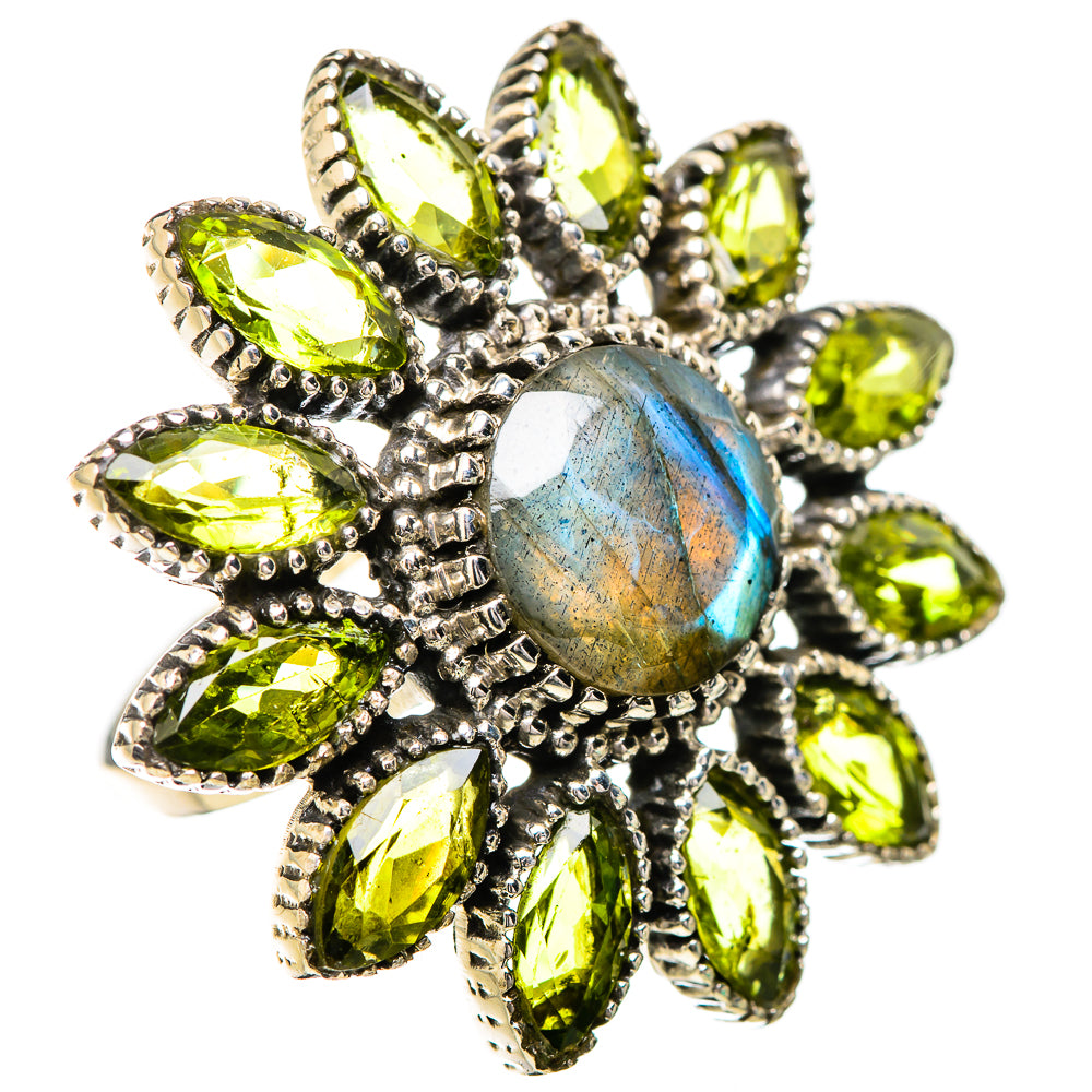 Labradorite Rings handcrafted by Ana Silver Co - RING131900 - Photo 2