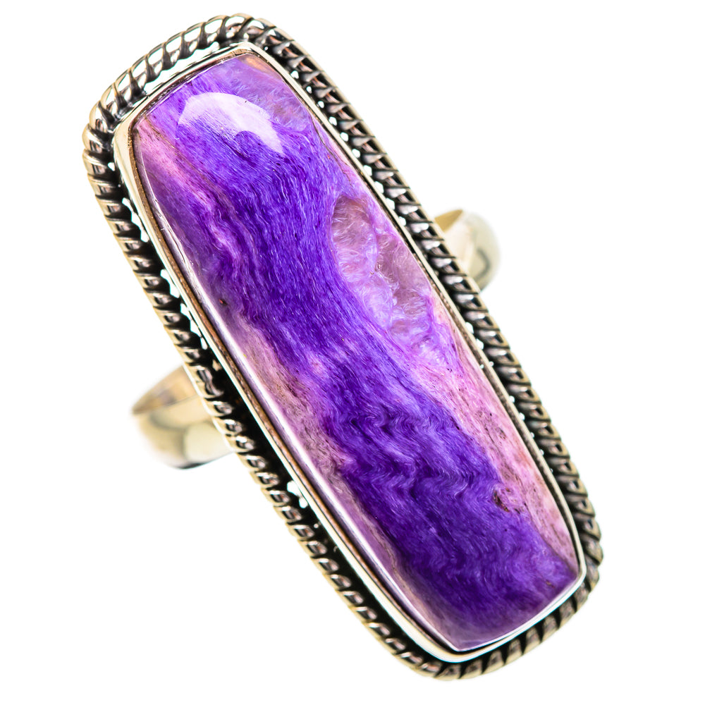 Charoite Rings handcrafted by Ana Silver Co - RING131906 - Photo 2