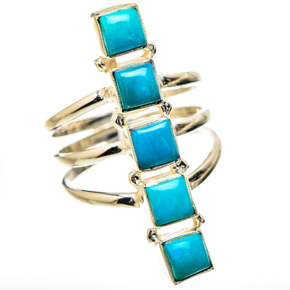 Sleeping Beauty Turquoise Rings handcrafted by Ana Silver Co - RING131913 - Photo 2