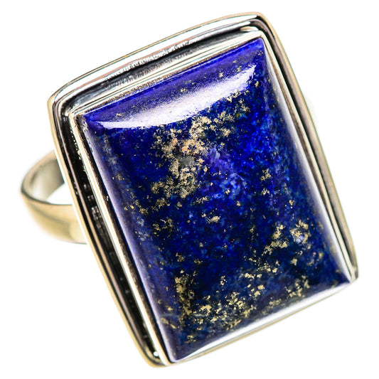Lapis Lazuli Rings handcrafted by Ana Silver Co - RING131914 - Photo 2