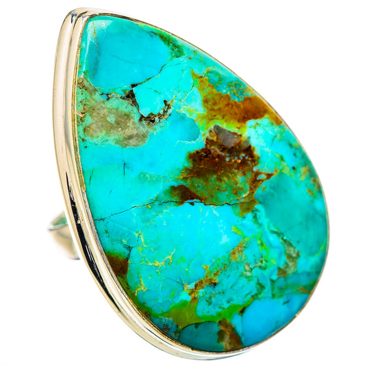 Chrysocolla Rings handcrafted by Ana Silver Co - RING131917 - Photo 2