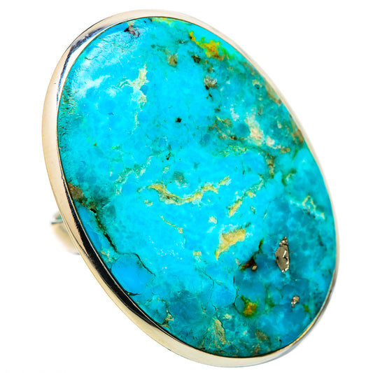 Chrysocolla Rings handcrafted by Ana Silver Co - RING131918 - Photo 2