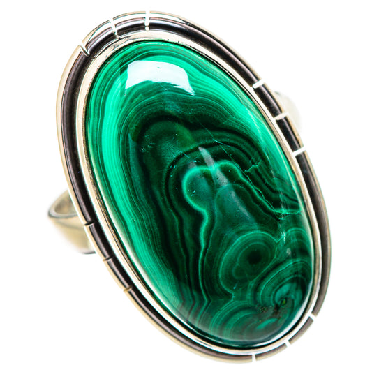 Malachite Rings handcrafted by Ana Silver Co - RING131920 - Photo 2
