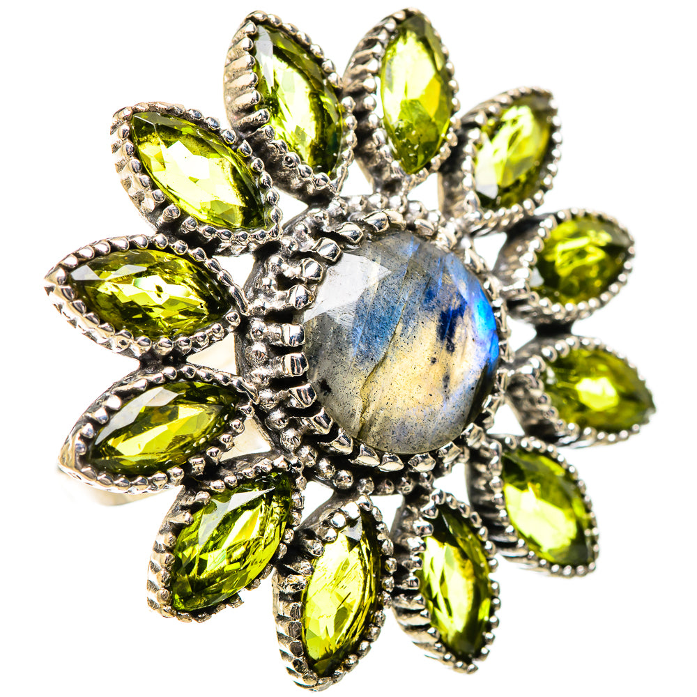 Labradorite Rings handcrafted by Ana Silver Co - RING131921 - Photo 2