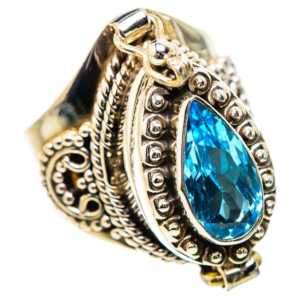 Swiss Blue Topaz Rings handcrafted by Ana Silver Co - RING131950 - Photo 2