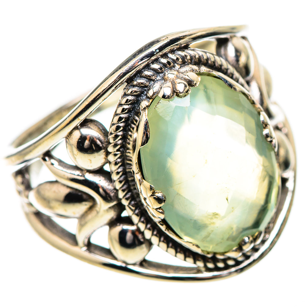 Prehnite Rings handcrafted by Ana Silver Co - RING131952 - Photo 2