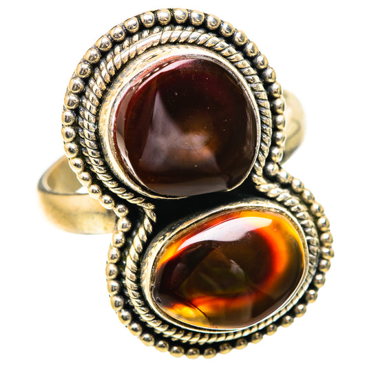 Mexican Fire Agate Rings handcrafted by Ana Silver Co - RING131954 - Photo 2