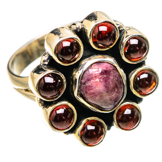 Pink Tourmaline Rings handcrafted by Ana Silver Co - RING131958 - Photo 2