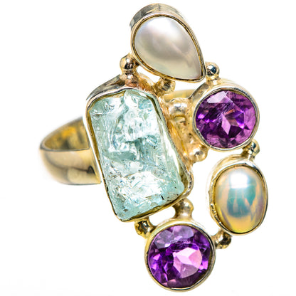 Aquamarine Rings handcrafted by Ana Silver Co - RING131968 - Photo 2