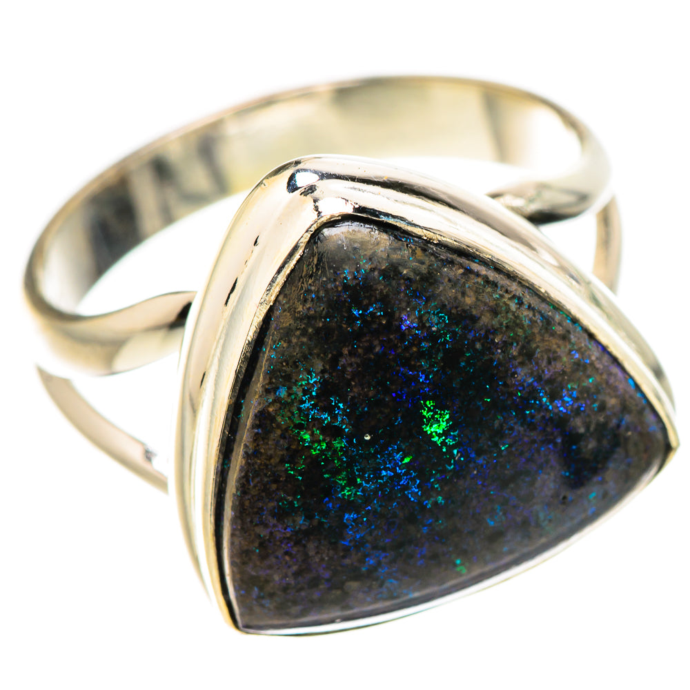 Andamooka Opal Rings handcrafted by Ana Silver Co - RING131969 - Photo 2