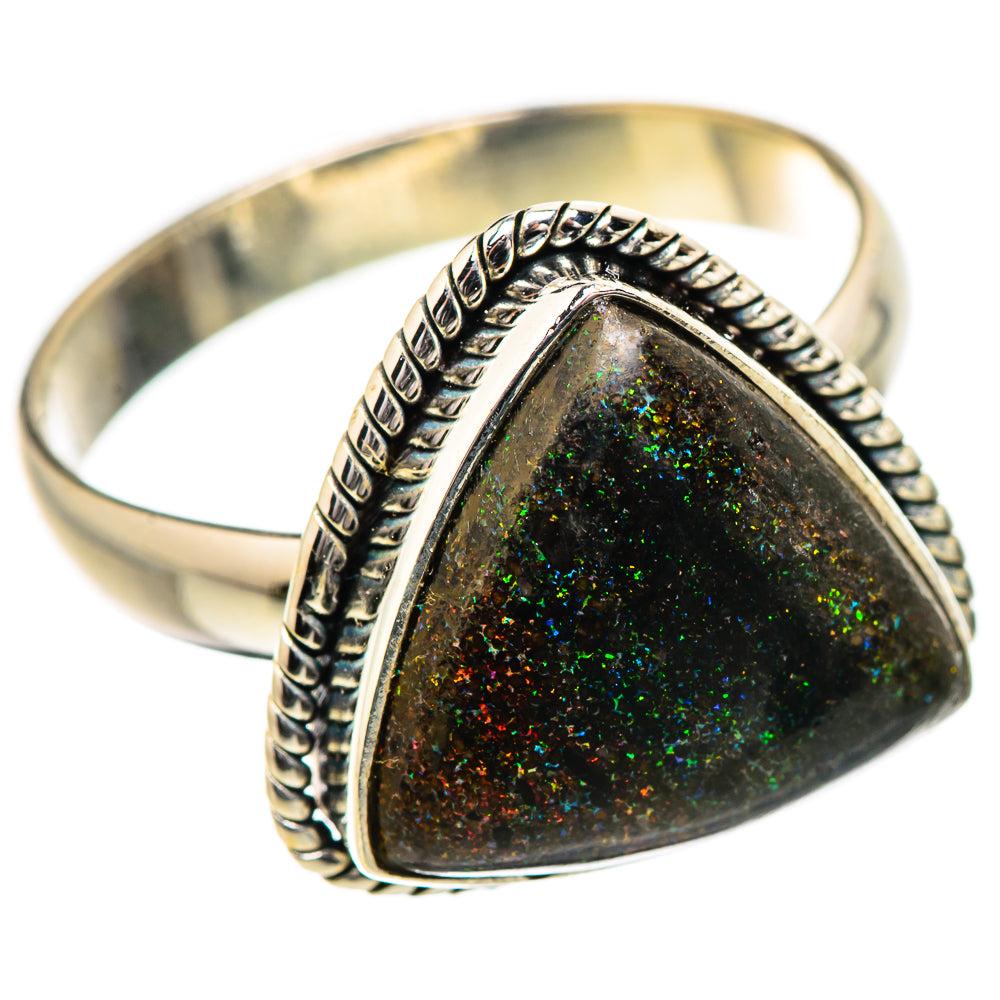 Andamooka Opal Rings handcrafted by Ana Silver Co - RING131971 - Photo 2