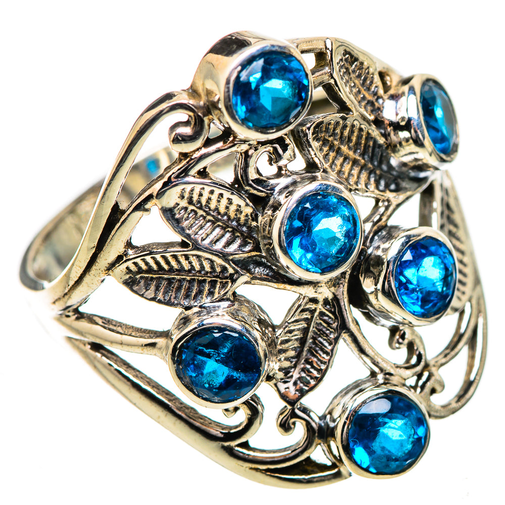 Swiss Blue Topaz Rings handcrafted by Ana Silver Co - RING131972 - Photo 2