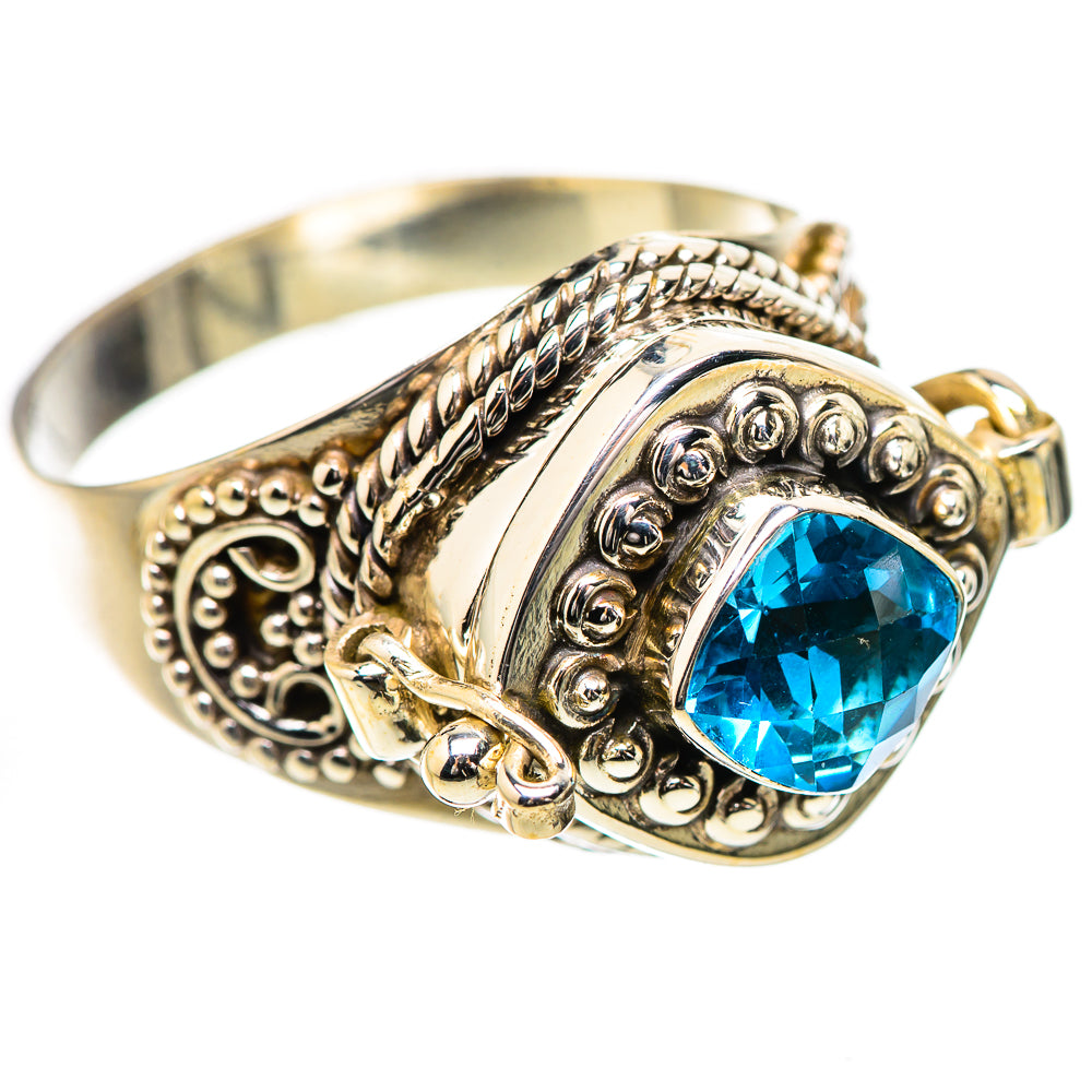 Swiss Blue Topaz Rings handcrafted by Ana Silver Co - RING131973 - Photo 2