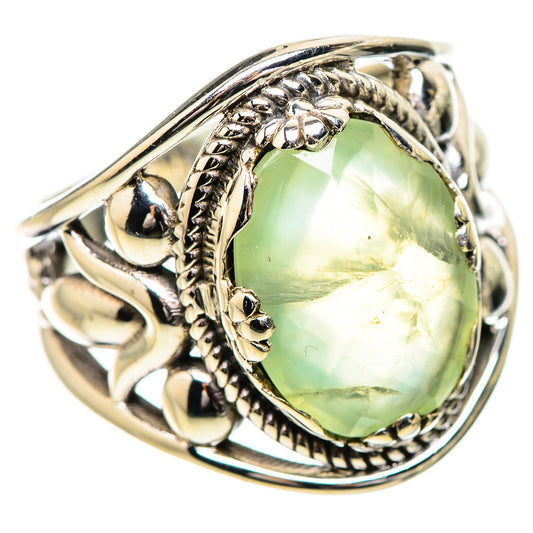 Prehnite Rings handcrafted by Ana Silver Co - RING131974 - Photo 2