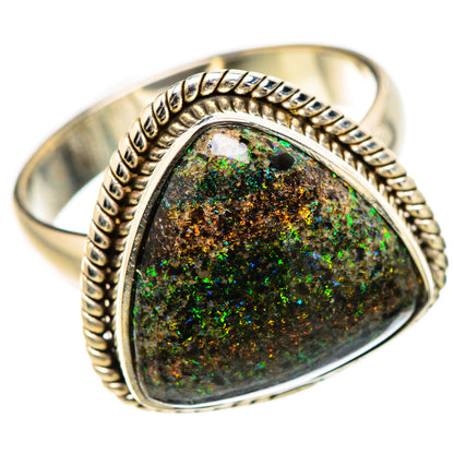 Andamooka Opal Rings handcrafted by Ana Silver Co - RING131983 - Photo 2