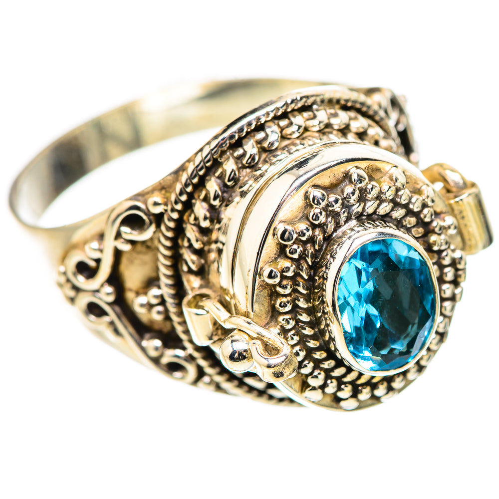 Swiss Blue Topaz Rings handcrafted by Ana Silver Co - RING131989 - Photo 2