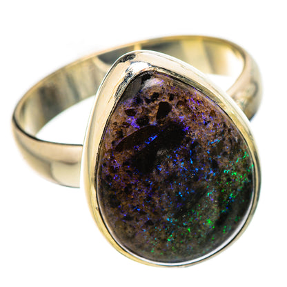 Andamooka Opal Rings handcrafted by Ana Silver Co - RING131998 - Photo 2