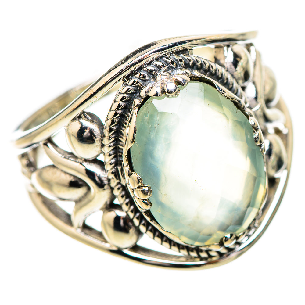 Prehnite Rings handcrafted by Ana Silver Co - RING132004 - Photo 2