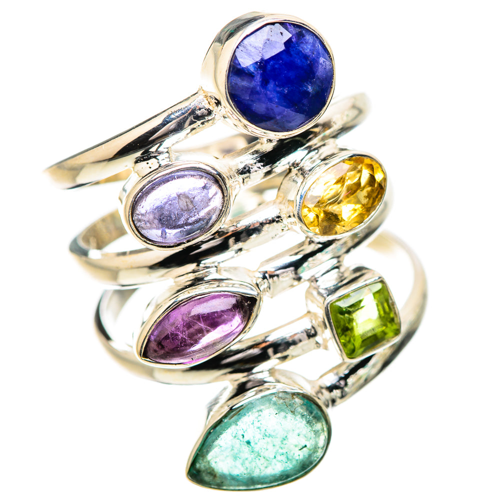 Aquamarine Rings handcrafted by Ana Silver Co - RING132012 - Photo 2