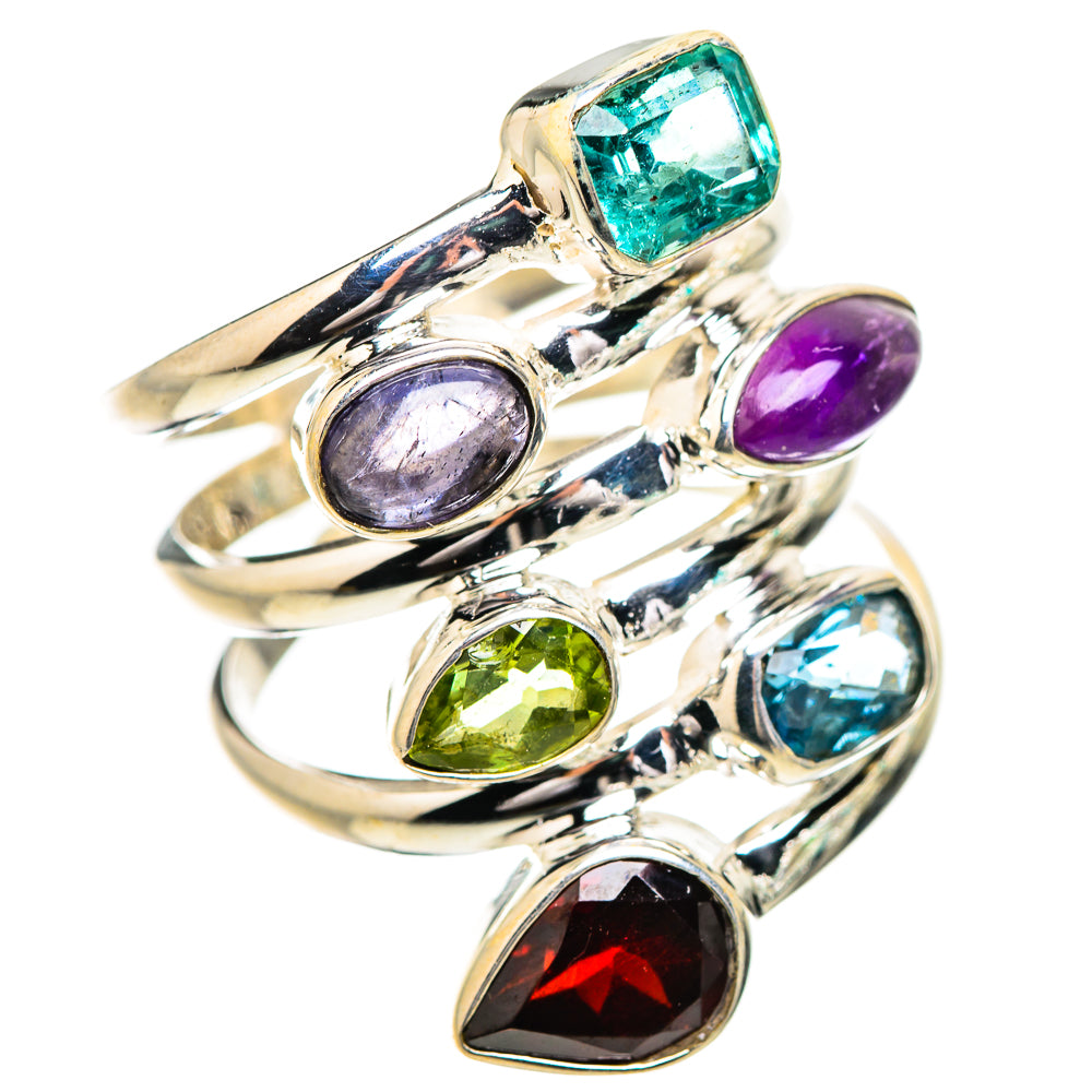 Garnet Rings handcrafted by Ana Silver Co - RING132013 - Photo 2
