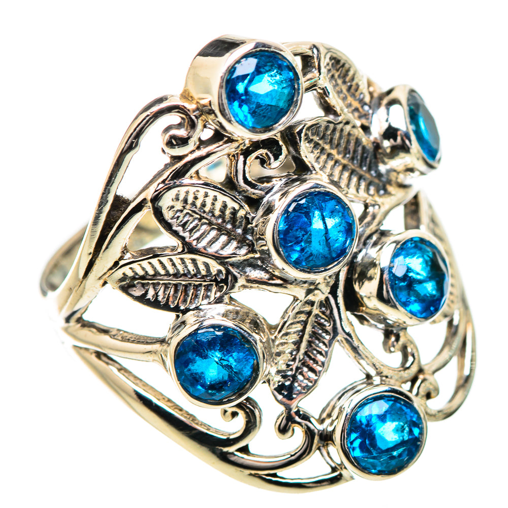 Swiss Blue Topaz Rings handcrafted by Ana Silver Co - RING132014 - Photo 2
