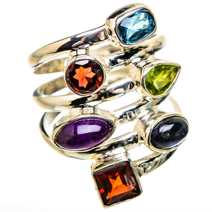 Garnet Rings handcrafted by Ana Silver Co - RING132023 - Photo 2