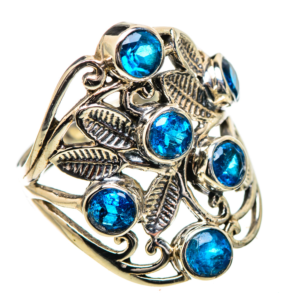Swiss Blue Topaz Rings handcrafted by Ana Silver Co - RING132024 - Photo 2