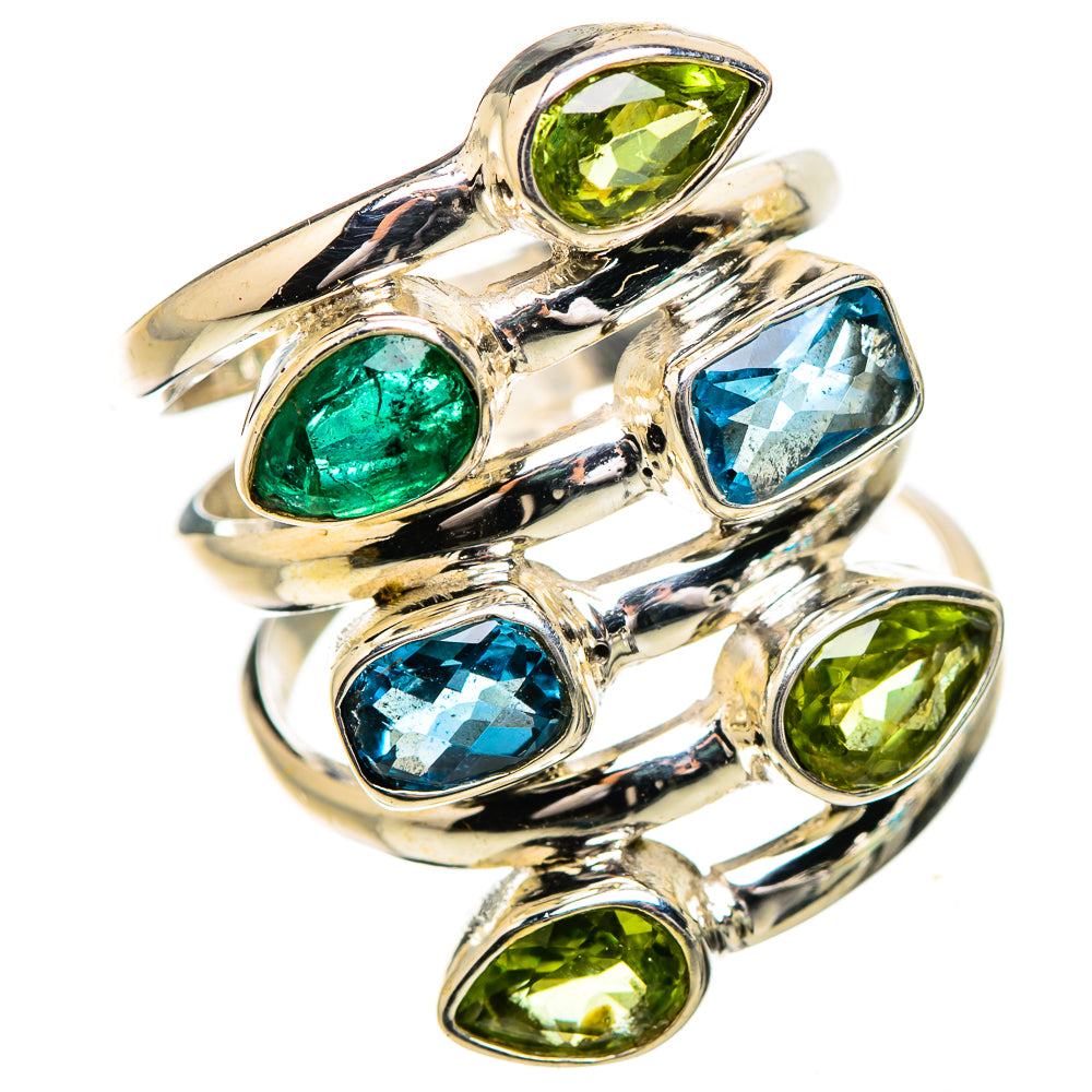 Swiss Blue Topaz Rings handcrafted by Ana Silver Co - RING132026 - Photo 2