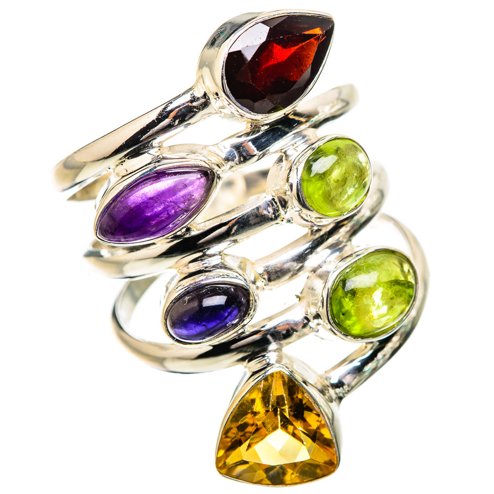 Garnet Rings handcrafted by Ana Silver Co - RING132030 - Photo 2