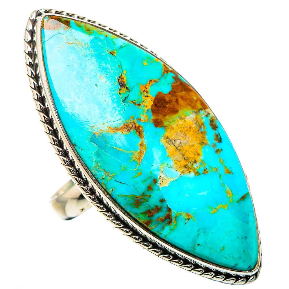 Chrysocolla Rings handcrafted by Ana Silver Co - RING132033 - Photo 2
