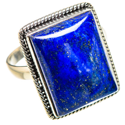 Lapis Lazuli Rings handcrafted by Ana Silver Co - RING132036 - Photo 2