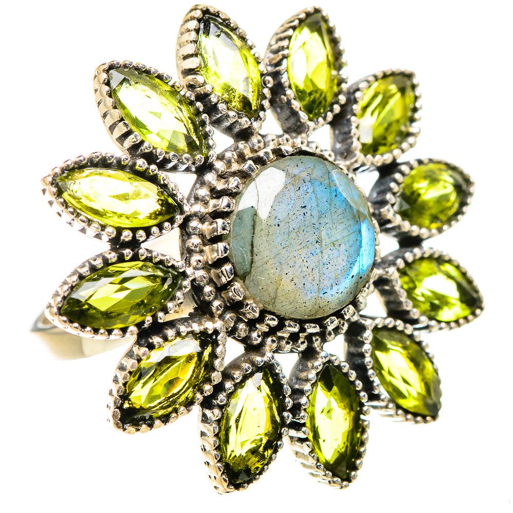 Labradorite Rings handcrafted by Ana Silver Co - RING132042 - Photo 2