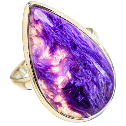 Charoite Rings handcrafted by Ana Silver Co - RING132046 - Photo 2