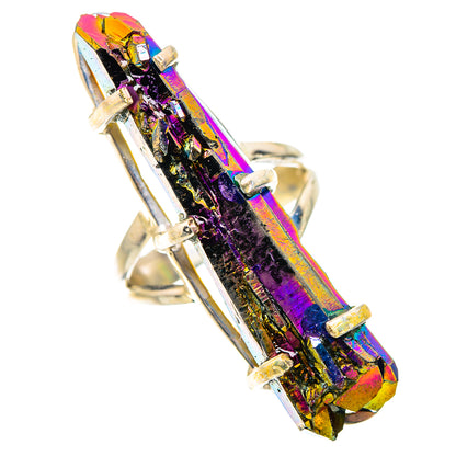 Titanium Sunshine Druzy Rings handcrafted by Ana Silver Co - RING132051 - Photo 2