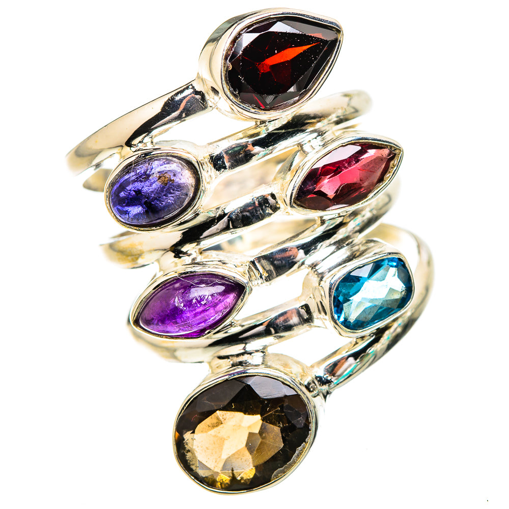 Smoky Quartz Rings handcrafted by Ana Silver Co - RING132055 - Photo 2