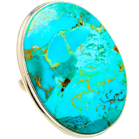 Chrysocolla Rings handcrafted by Ana Silver Co - RING132058 - Photo 2