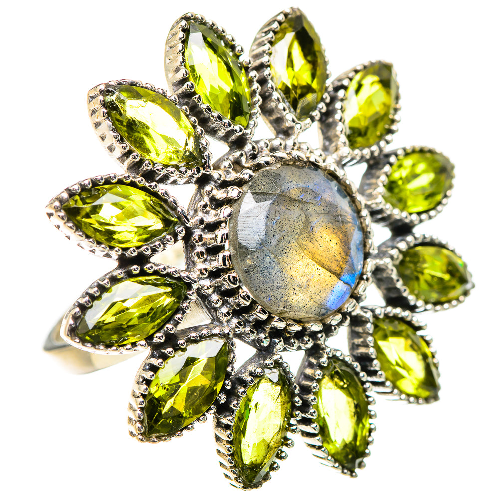 Labradorite Rings handcrafted by Ana Silver Co - RING132063 - Photo 2
